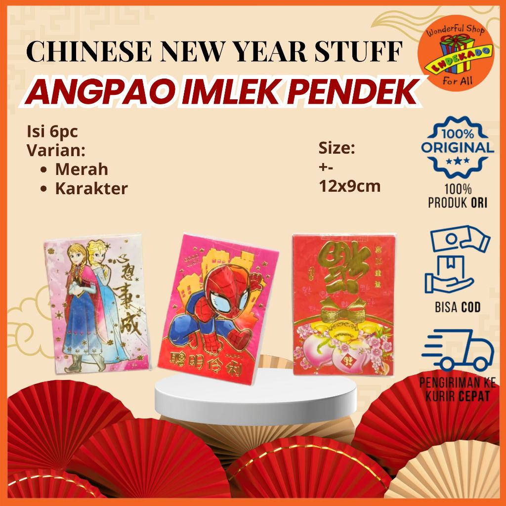 Kertas Angpao Kecil | Angpau Imlek