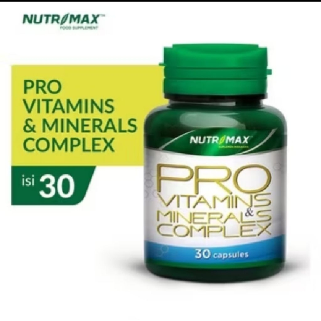 Nutrimax Pro Vitamins & Minerals Complex isi 30 Kapsul