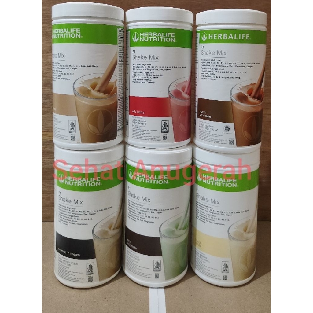 Shake Herbalife Original - Rasa Cookies n Cream, 100% Asli, Nutrisi Lengkap