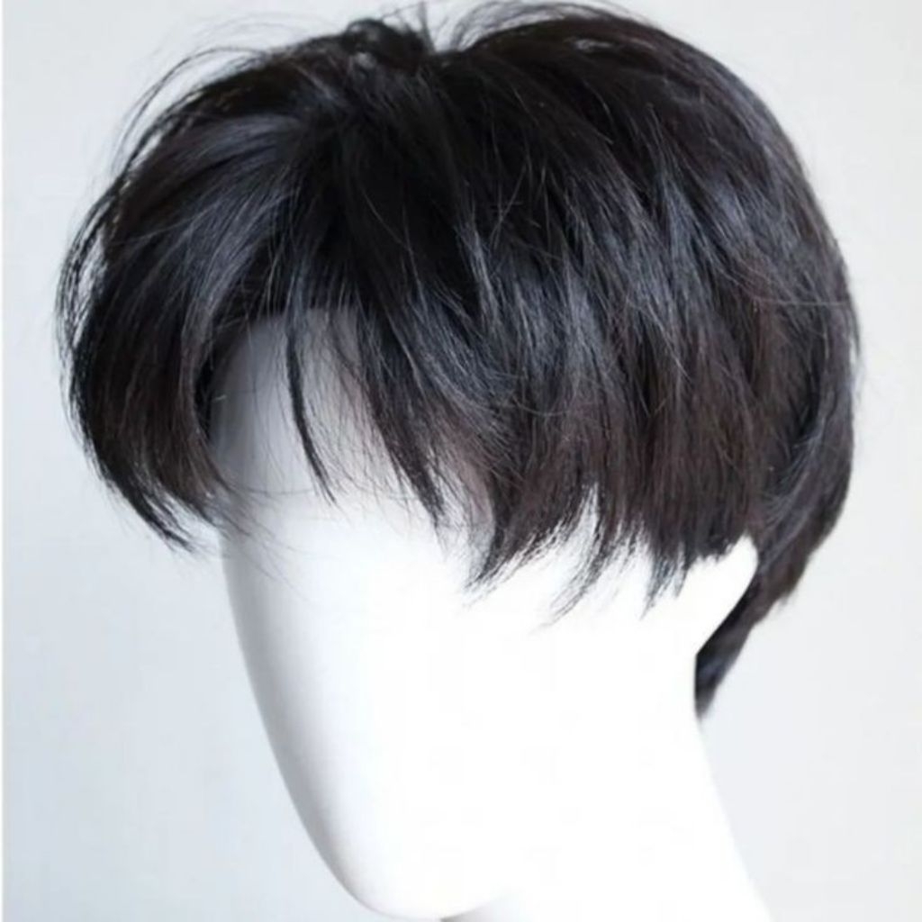 WIG PRIA BELAHAN TENGAH VERSI KOREA/WIG RAMBUT PALSU PRIA