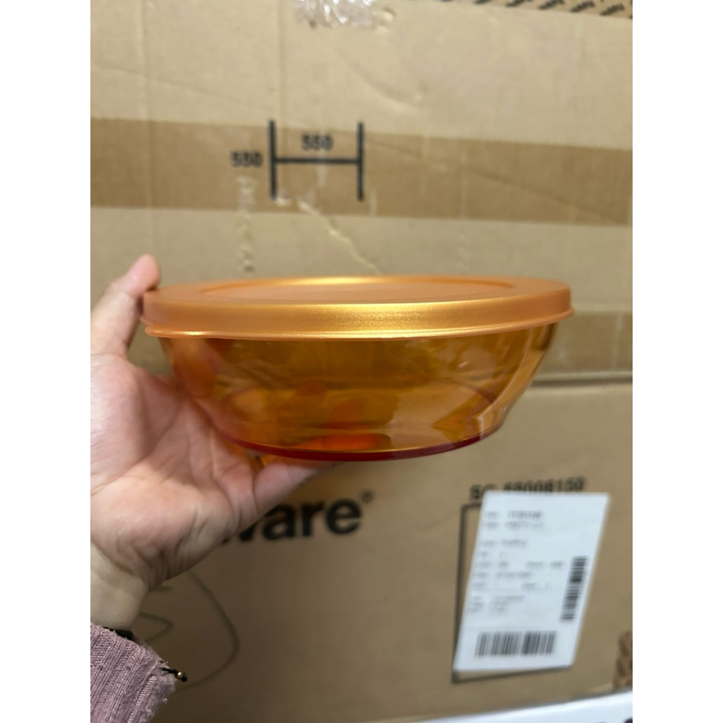 CLEAR BOWL TUPPERWARE mangkuk saji bening serbaguna 750ml
