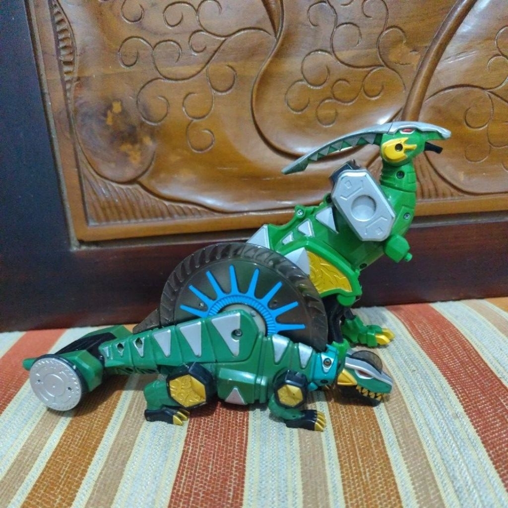 Dx part Zord Dino Thunder Bandai Parausaurus dan dekrodon  Bakuryuu Abaranger Sentai.