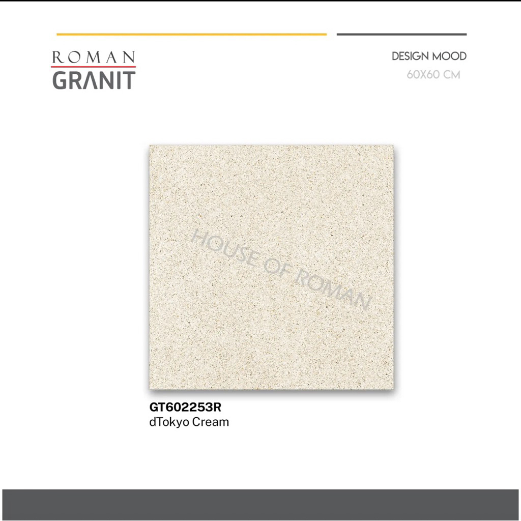 Roman Granit 60x60 dTokyo Cream/Roman Granite Lantai 60x60/Roman Granit Krem Motif