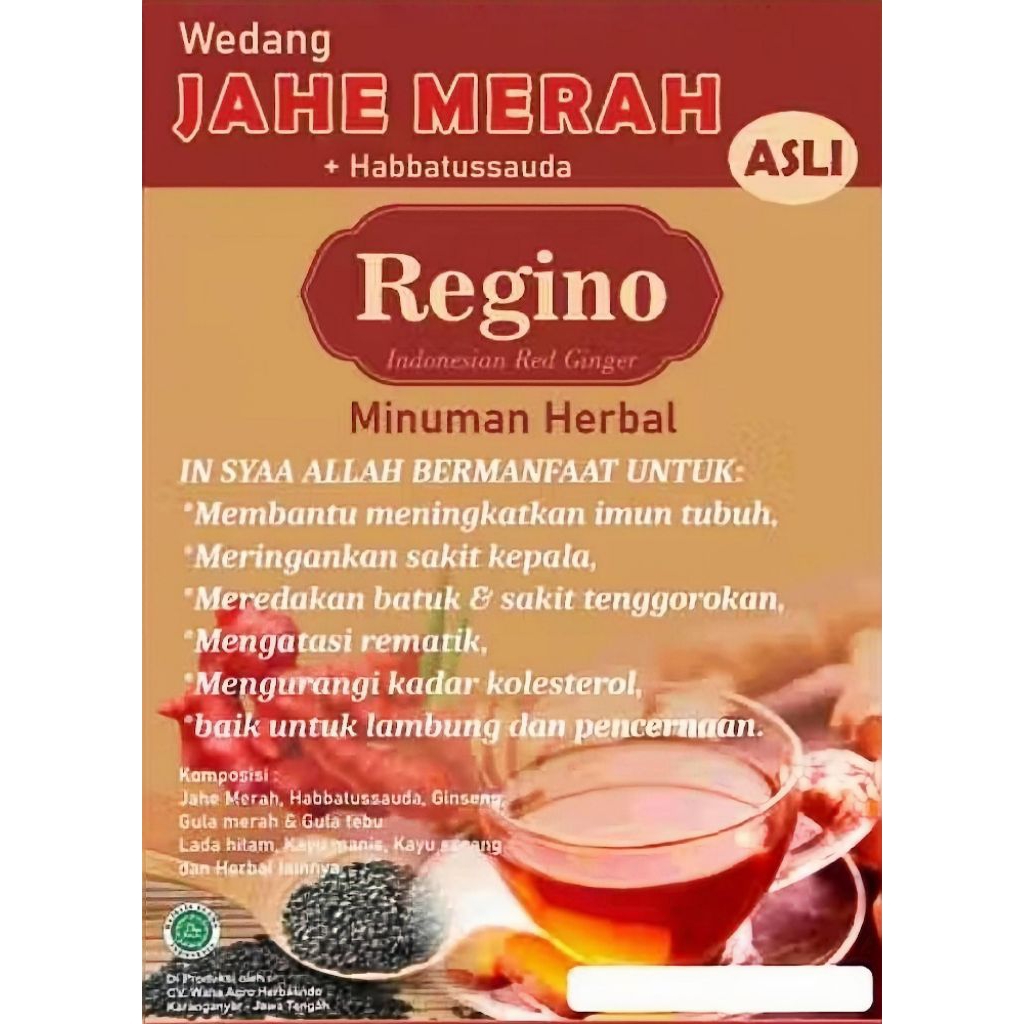 WEDANG JAHE MERAH Instant REGINO
