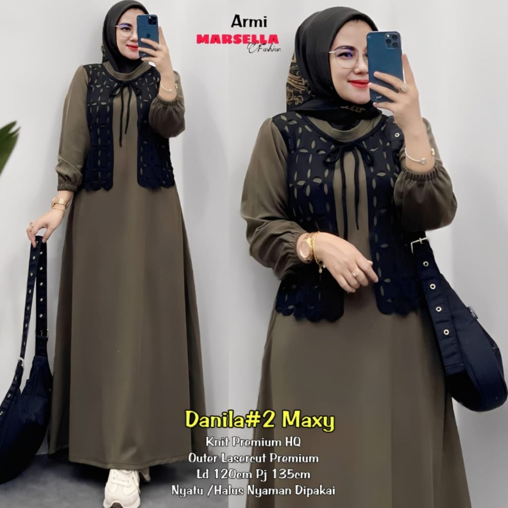 Alfia Dres gamis jumbo wanita terbaru kynara Basic dress kaos knit premium tebal melar adem