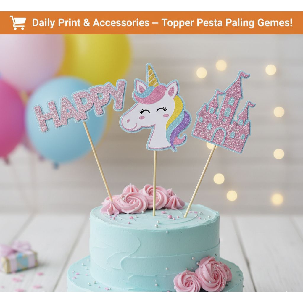 Cake Topper Custom Karakter Lucu