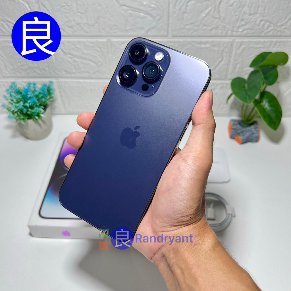 iPhone 14 Pro Max 256GB Deep Purple Ex-Inter SIM Lock Locked RSim R SIM Fullset Mulus Bekas Second U