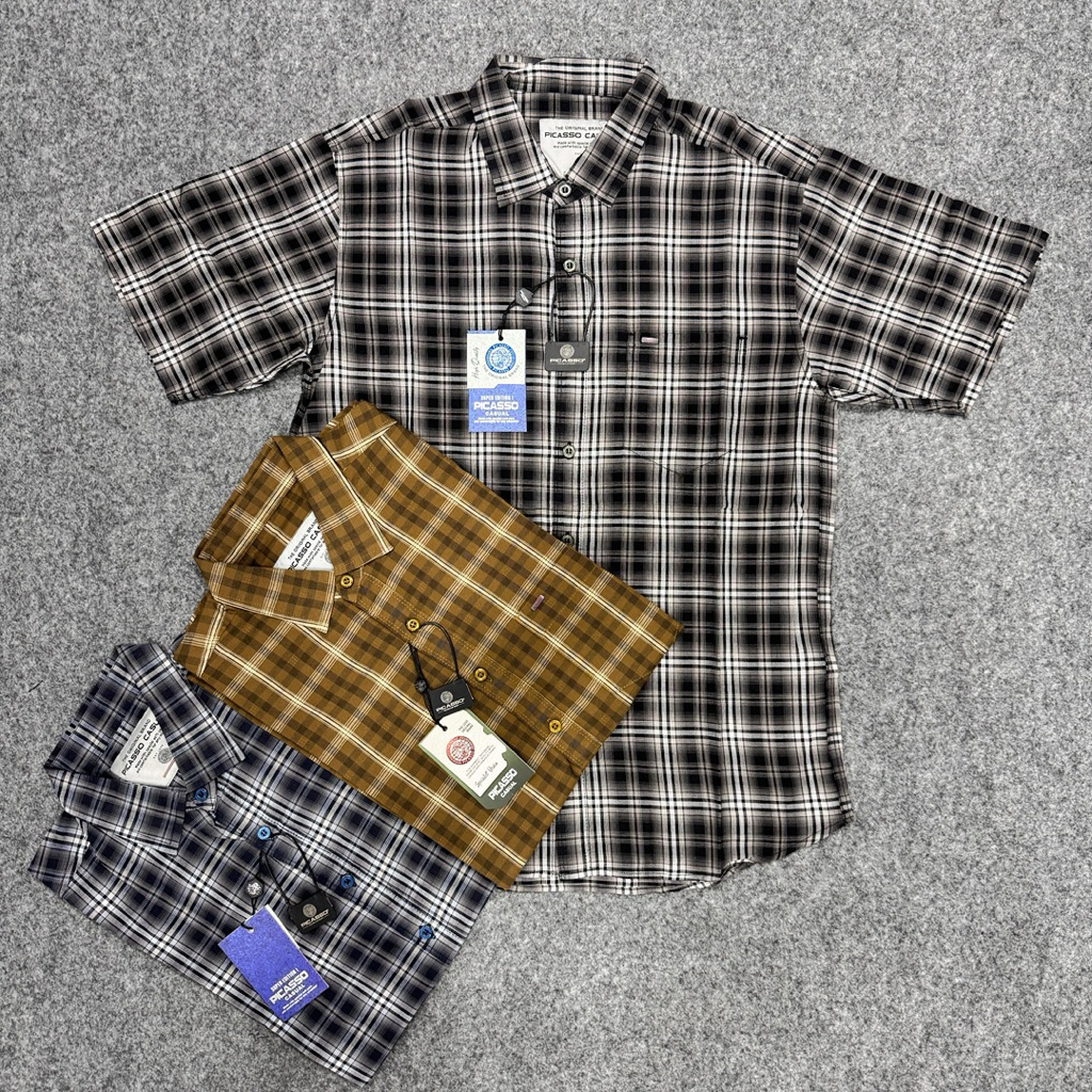 KEMEJA PRIA PICASSO ORIGINAL HIGH QUALTY 100%