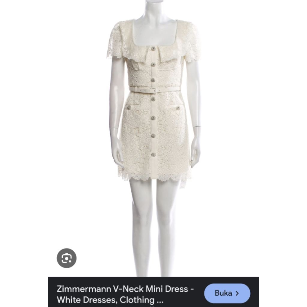Self Portrait Woman Neckline Hollowed Out Lace Dress Cream Prada Dress Ala Zim Zim Er Maaaan
