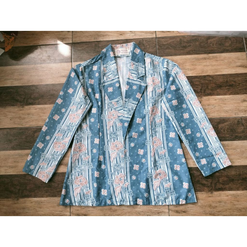 Blazer Batik Kerja Kantor Wanita Size M,L,XL,XXL