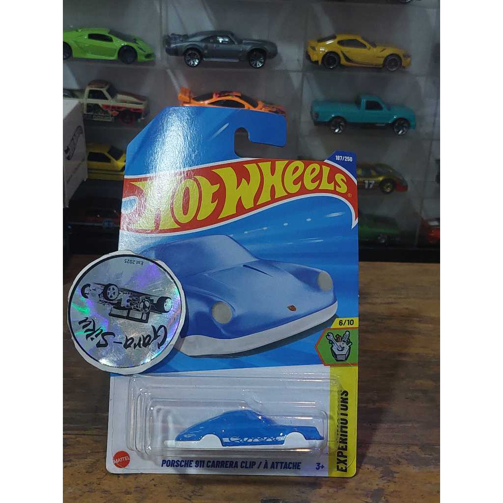 HOT WHEELS PORSCHE 911 CARRERA CLIP BIRU PUTIH