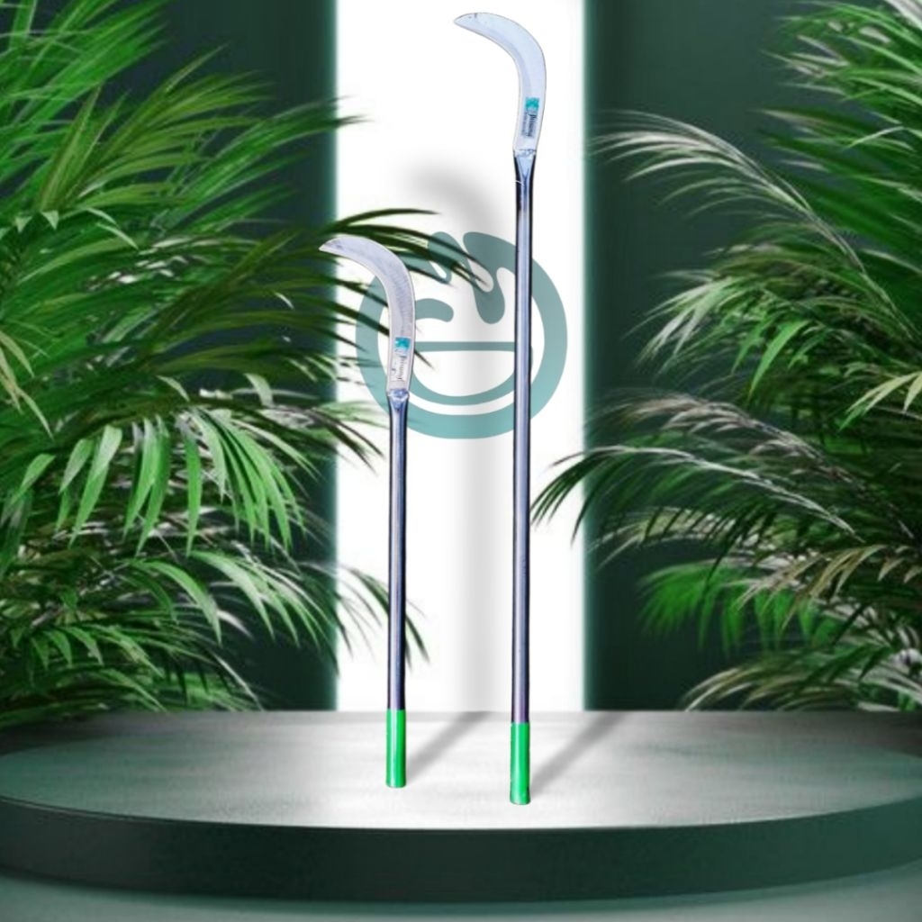 alat pemetik buah / kastrasi / penyiang multifungsi - sabit baja selendang jhisung - panjang 60 cm &