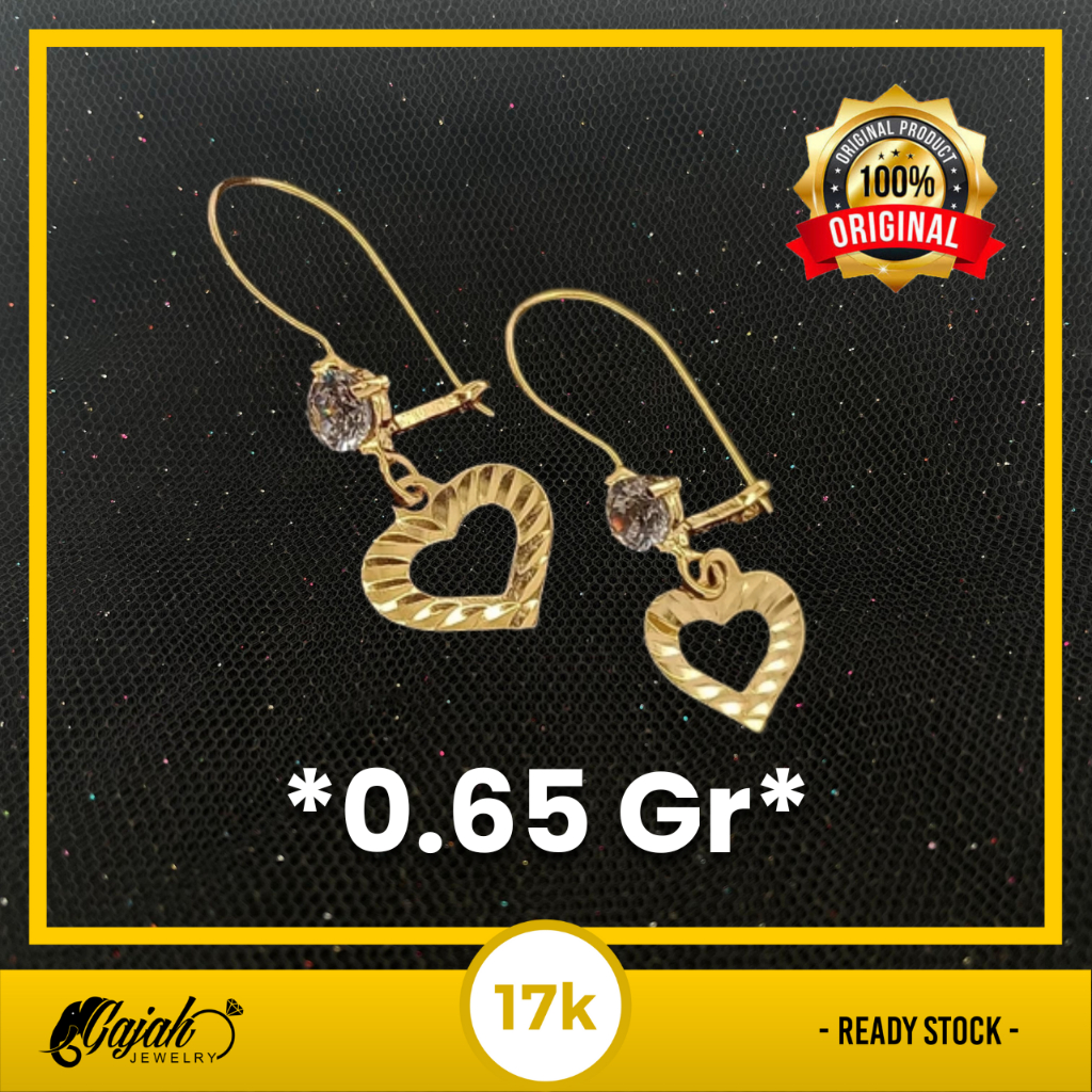 Anting Emas 17K - Toko Emas Gajah - 0.65 Gram 2440
