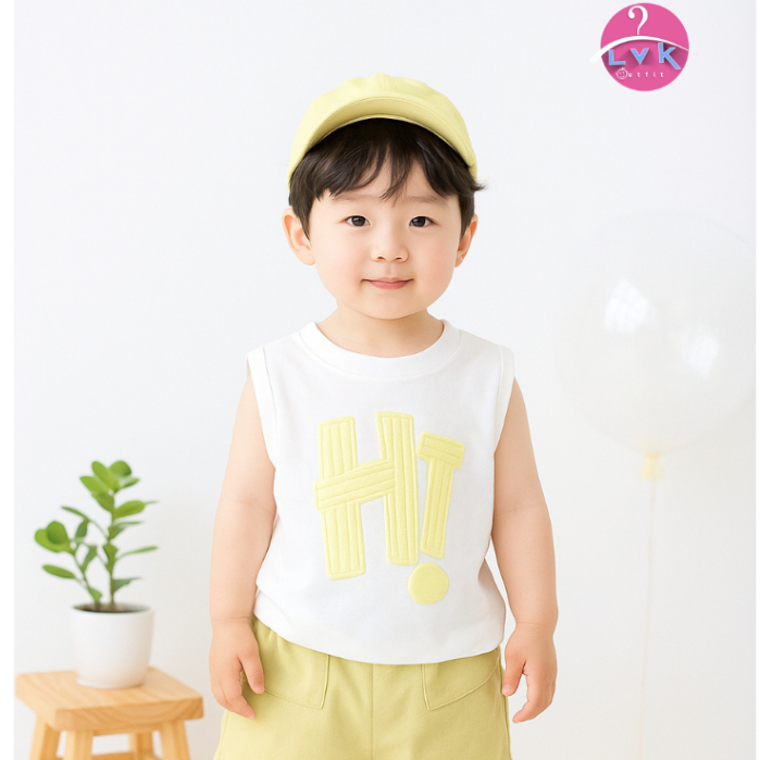 2.2 BIG RAMADHAN SALE Lvk_outfit Set HIWA | anak usia 3bulan - 2tahun | setelan baju singlet anak la