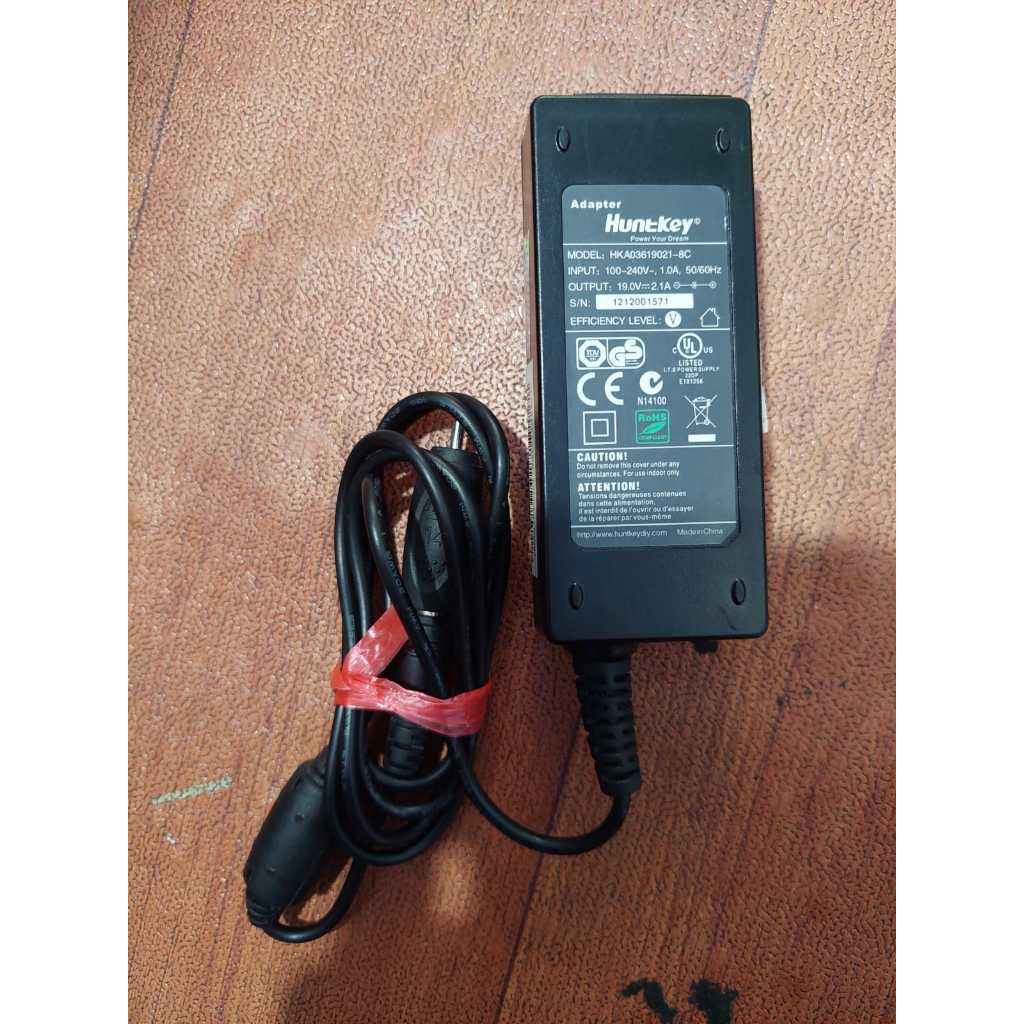 Charger Bekas Huntkey 19V 2.1A Original
