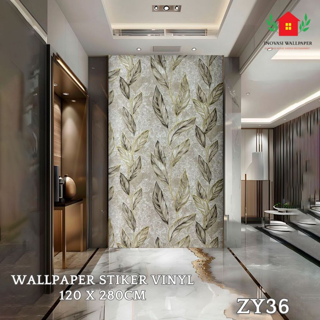 Wallpaper Stiker Dinding Motif Marmer Wallpaper Dinding Vinyl Wallpaper Motif Marmer 120X280Cm