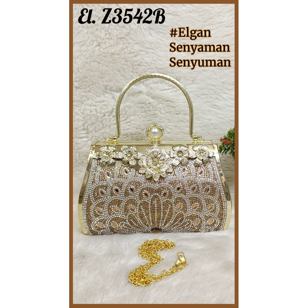 TAS ELGAN CLUTCH TAS PESTA TAS PENGANTIN #Z3542