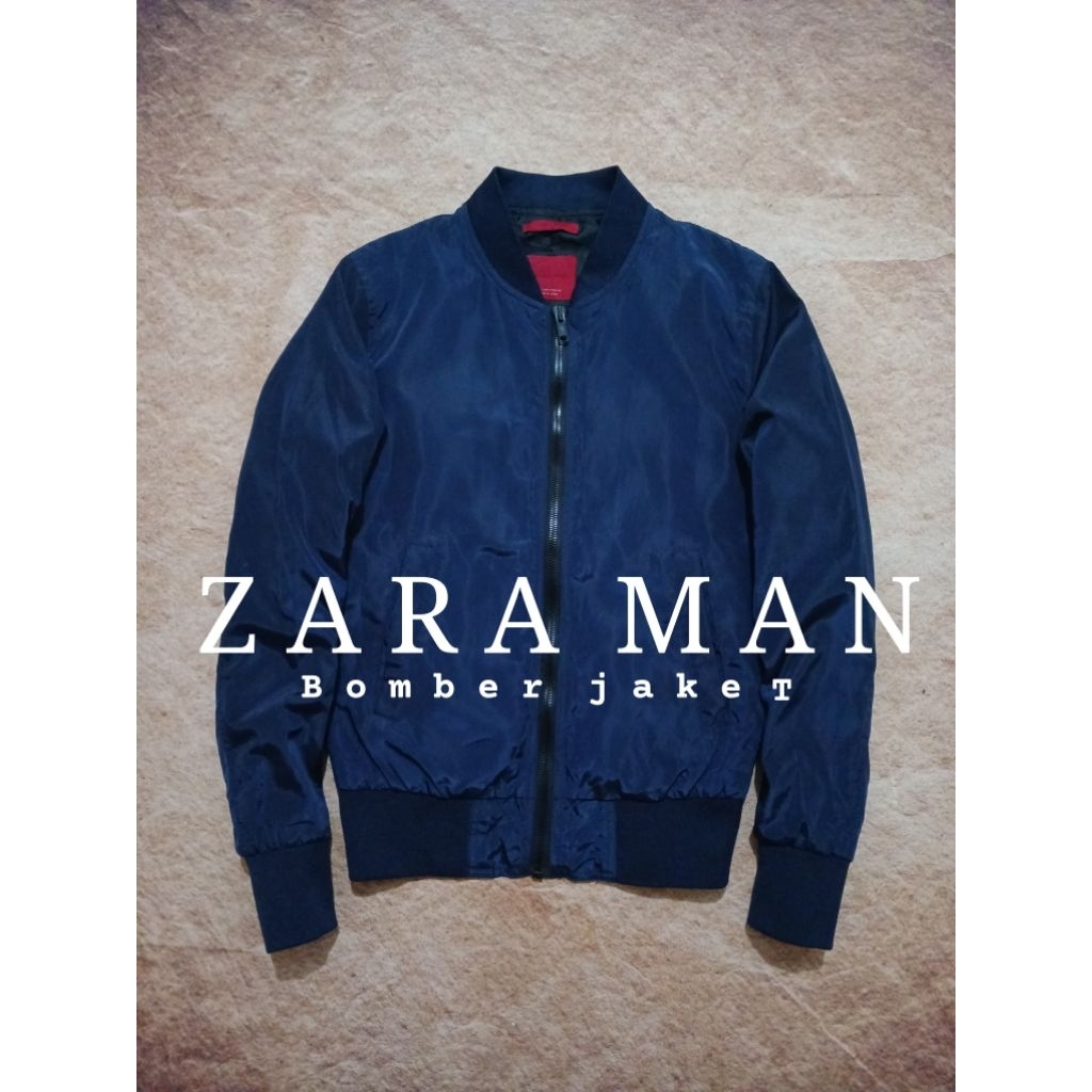 Jaket casual bomber ZARA MAN recomend second preloved