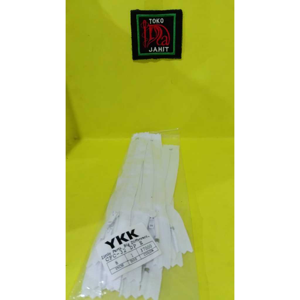 RESLETING CELANA YKK 8inch