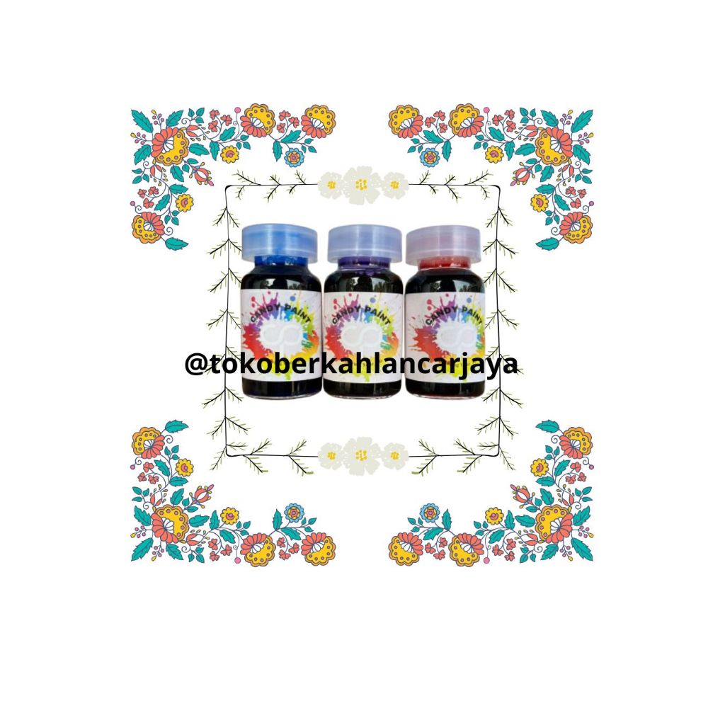 (OLES) 12.5 ML CAT CANDY PAINT CAT OLES CAT PEWARNA OLES CANDY CHROME PAINT