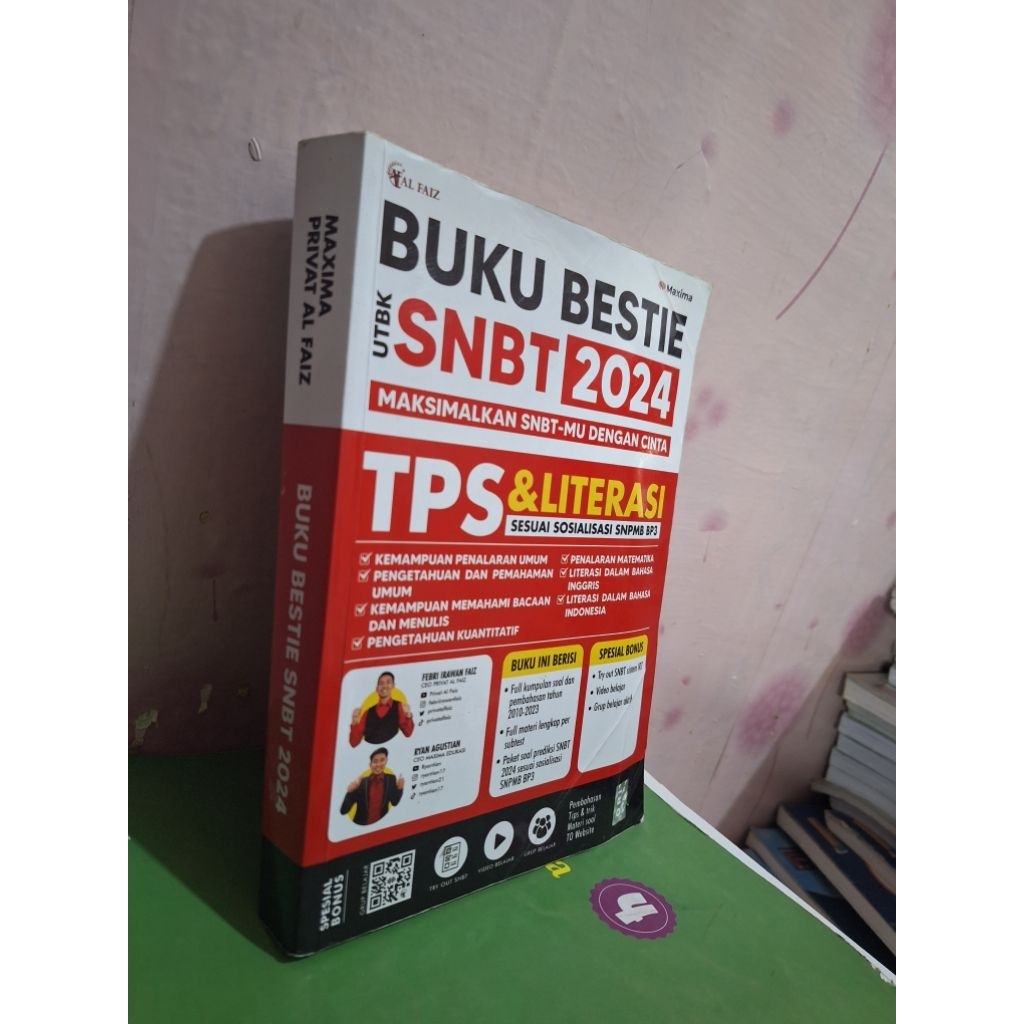 buku bestie soal soal snbt/utbk,tps dan literasi