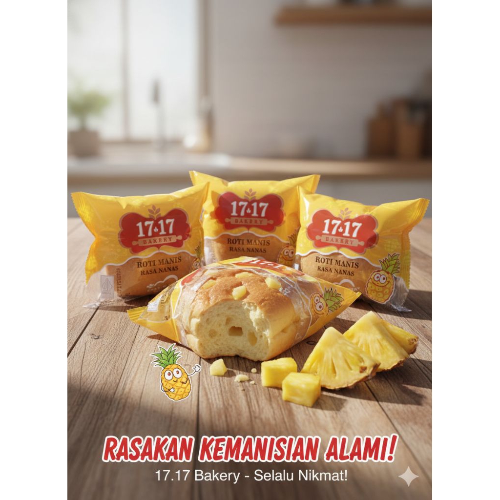 17.17 Bakery Roti Manis Rasa Nanas