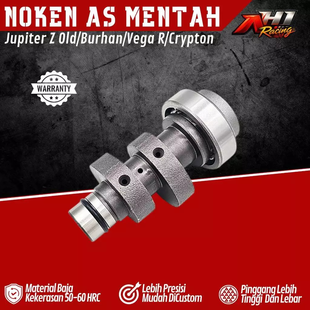 Cam Camshaft Noken As Bahan Mentah Jupiter Z Old Burhan Vega R Old New Crypton AH1 Racing noken jupi