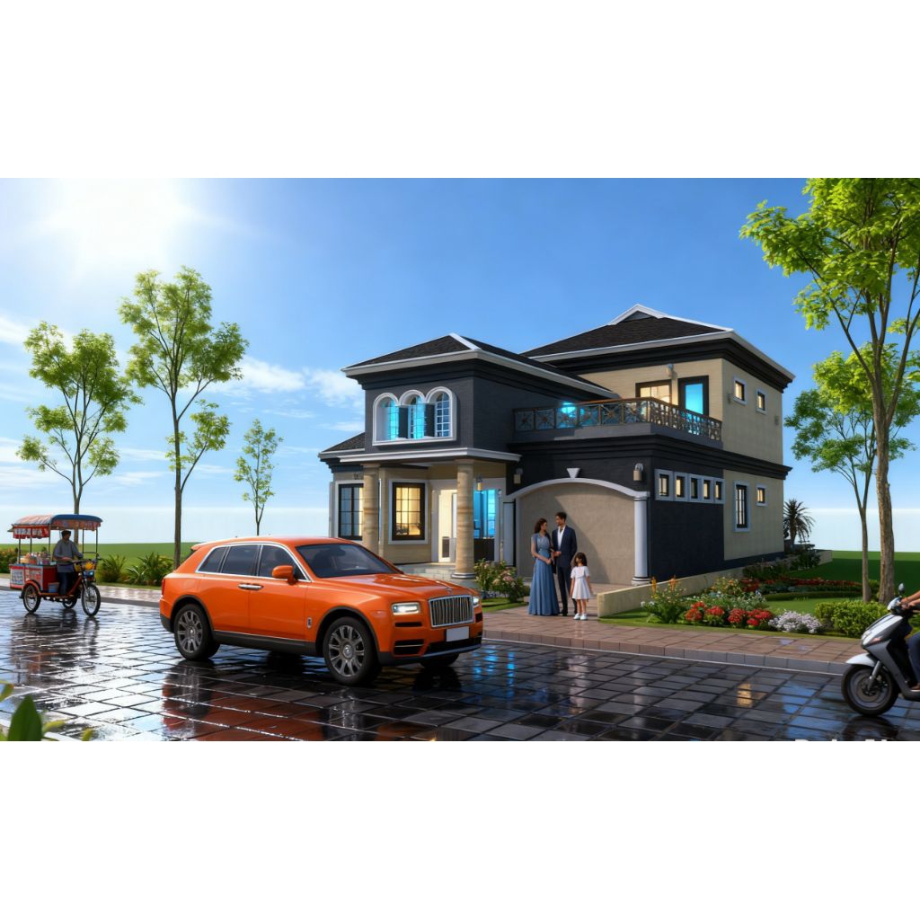 TERMURAH RUMAH KLASIK 003. PAKET DESAIN RUMAH KLASIK. DESAIN RUMAH 3D. jasa desain rumah, gambar rum