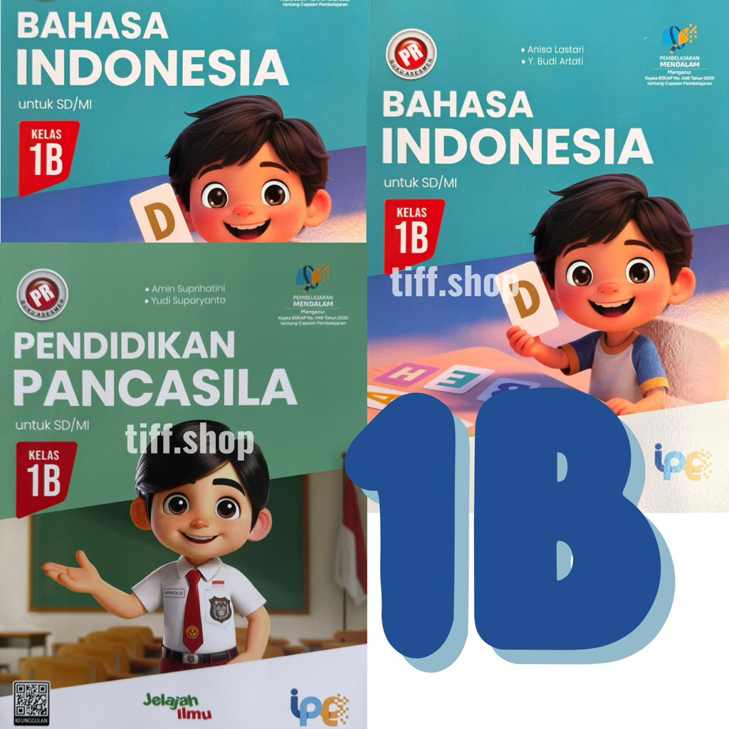 Buku LKS /PR kelas 1 SD, 1a, 1b, intan pariwara. kurikulum merdeka. matematika, pancasila, bahasa In