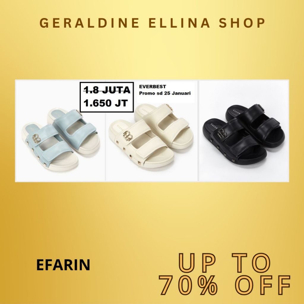 Sandal wedges Everbest SALE original store seri EFARIN