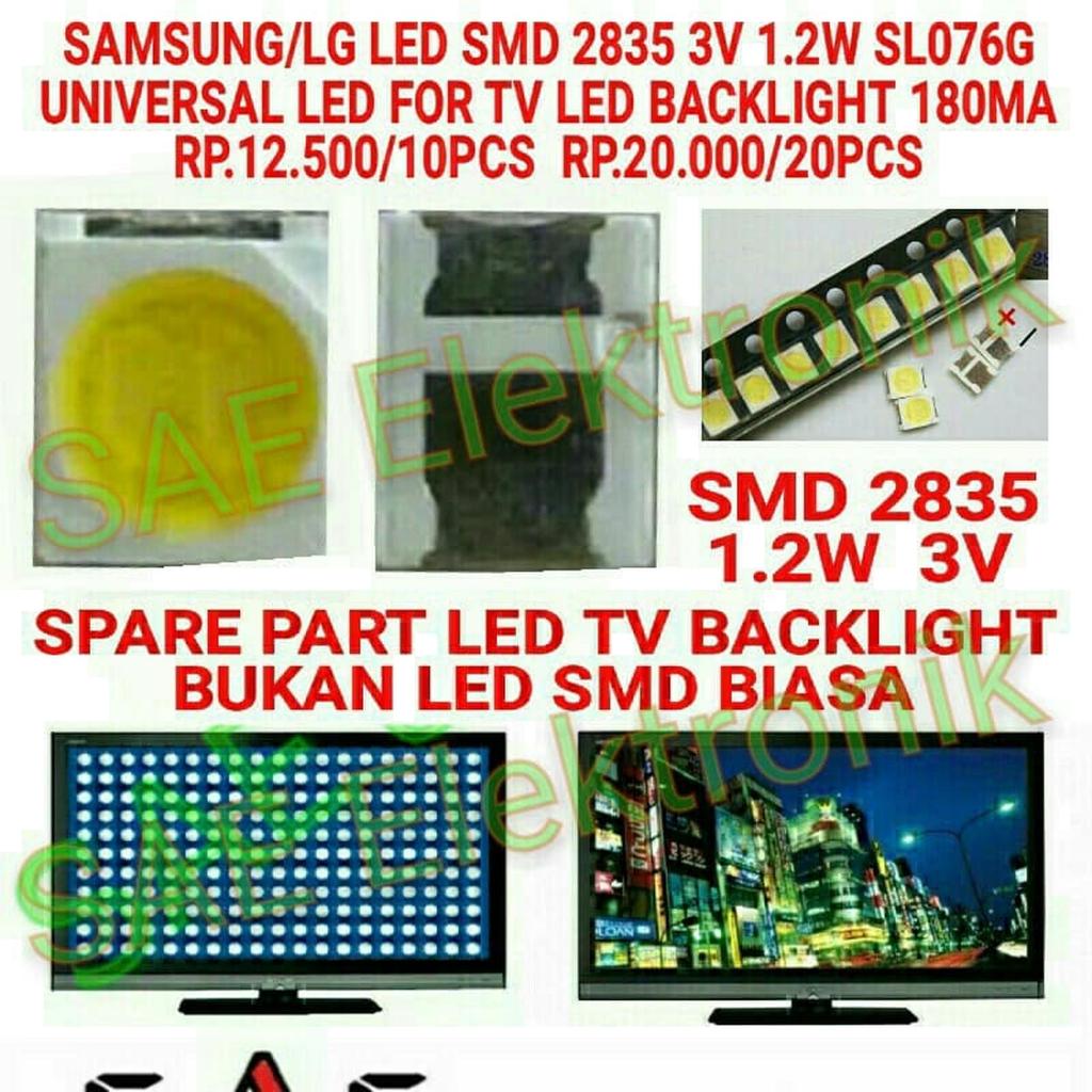 LED TV Backlight SMD 2835 1.2W 3V SL076G