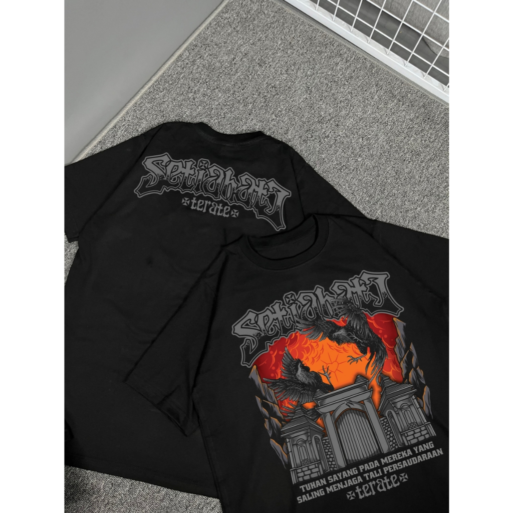 T-SHIRT BAJU KAOS PSHT TERATE AYAM JAGO OREN DESAIN KEKINIAN DISTRO BAHAN ADEM COMBED 24S