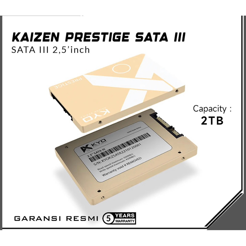 SSD KYO KAIZEN 2 TB PRESTIGE SATA III