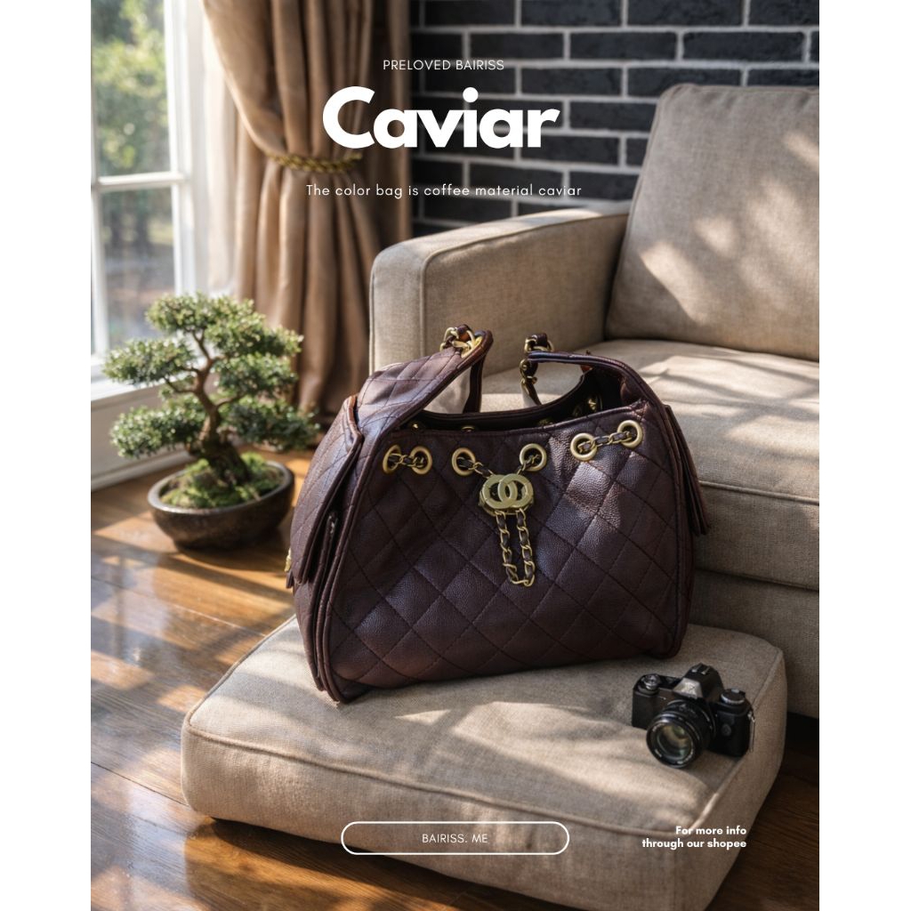 Tas rantai kapasitas besar tas ember serut tas bahu tunggal wanita