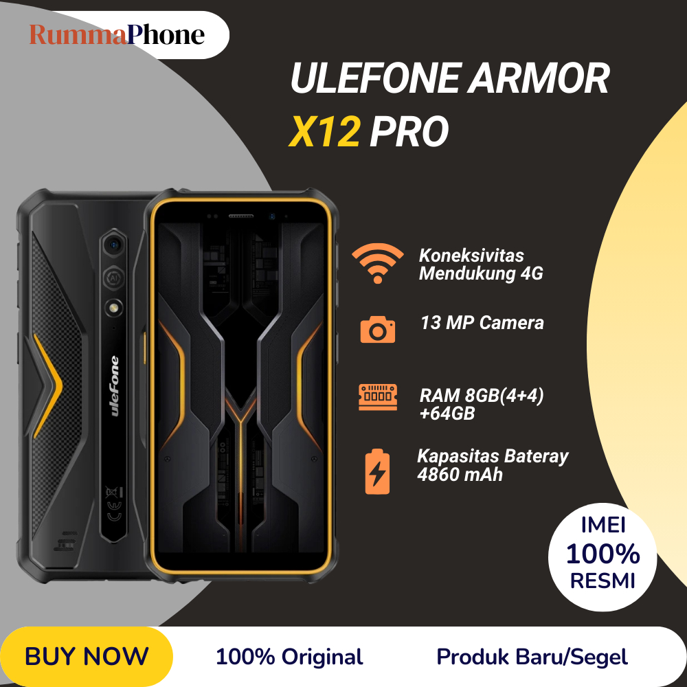 Ulefone Armor X12  Pro 4GB+64GB Rugged Phone IP68/IP69K 5.45 Inch Screen Android 13 Mobile Phone 4G 