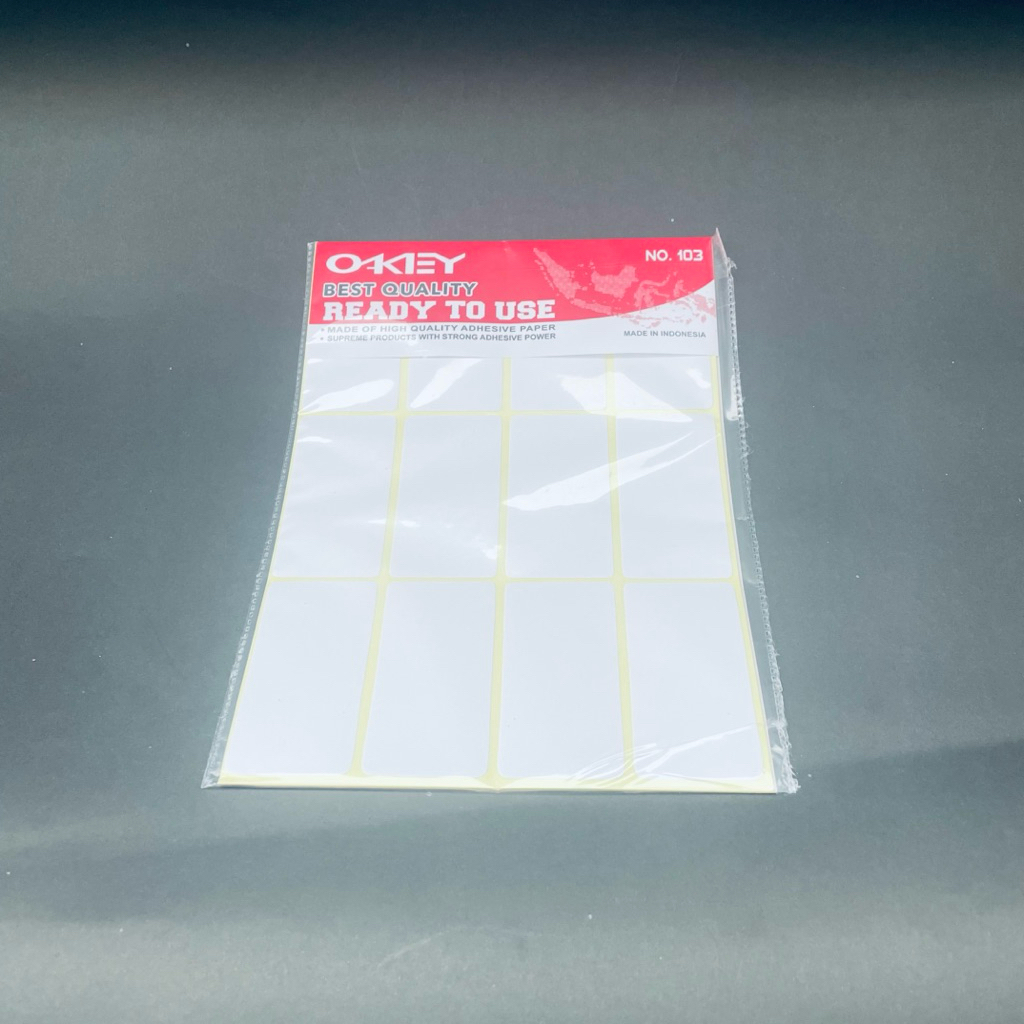 Kertas Stiker Label Undangan Nama 103 Polos