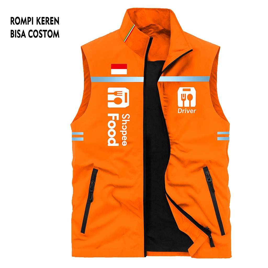 Rompi Shopee Food Scotlight | Jaket Driver Shopee Food | Rompi Ojol ShopeeFood Original