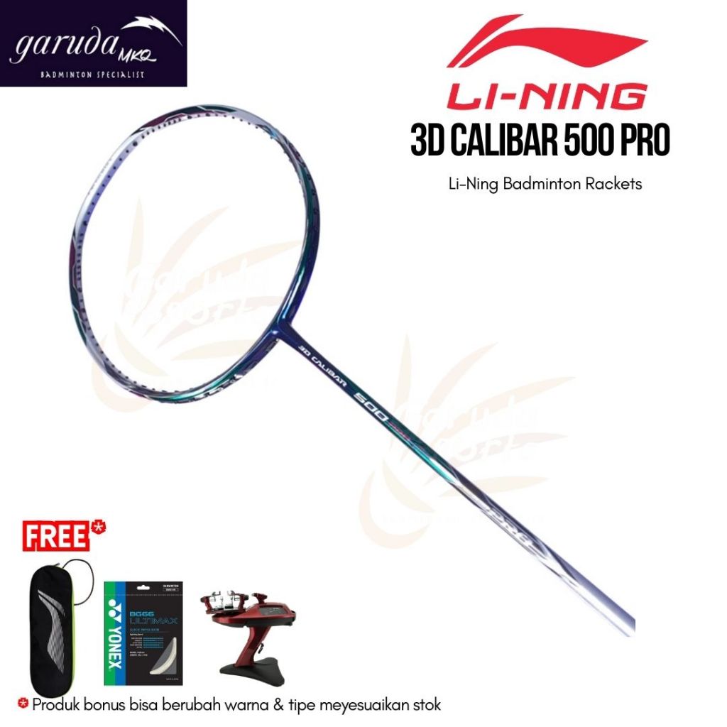 Raket Badminton Lining 3D Calibar 500 PRO / Raket Li-ning Calibar 500 PRO / 3D Calibar 500