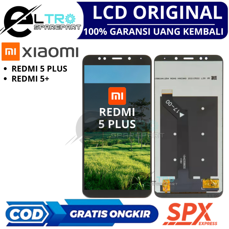 LCD XIAOMI REDMI 5 PLUS - ORIGINAL FULSET