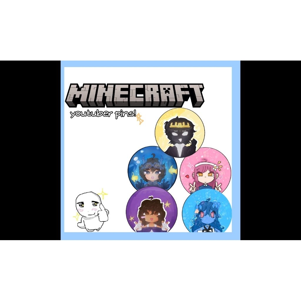 MCYT content creator pins   ||   strength smp , wisp smp , lifesteal, UU , glitch smp