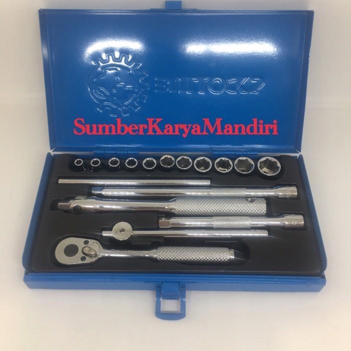 Bullock Kunci Socket Set Inch 14 DR 17Pcs 6PT (532 sd 12)
