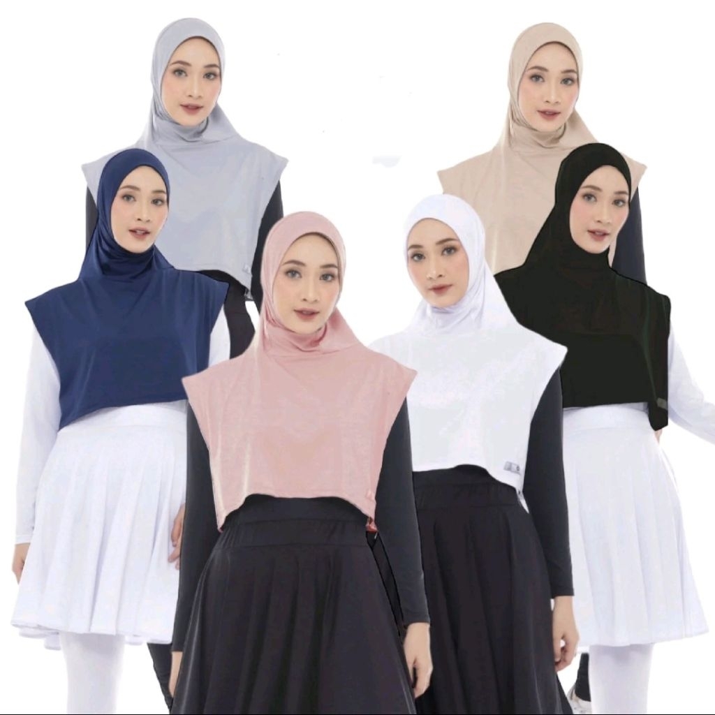 hijab rompi sport instan