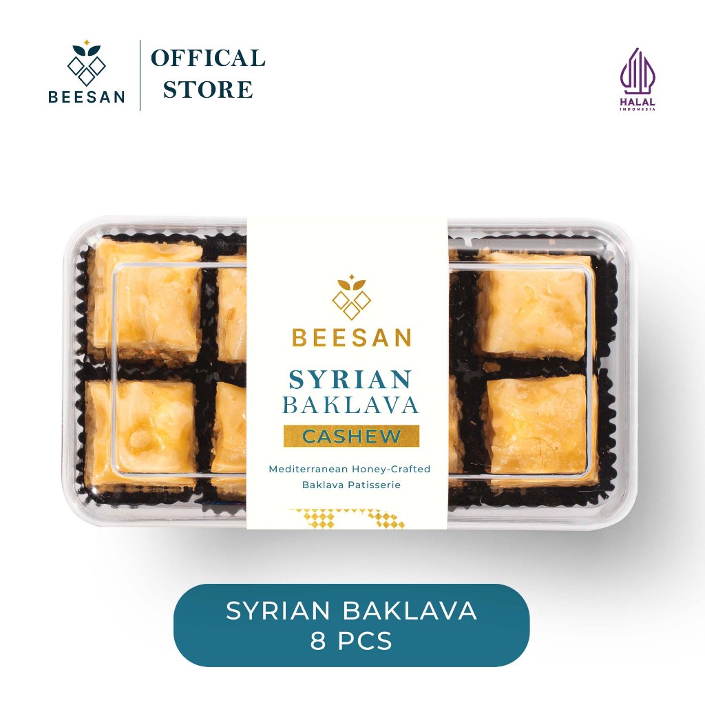 Beesan Syrian Baklava Cashew 8 PCS