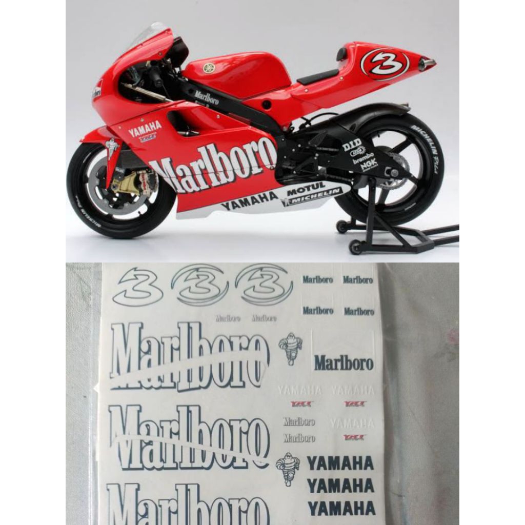 Decal Max Biaggi Yamaha YZR 500  2001 1/12
