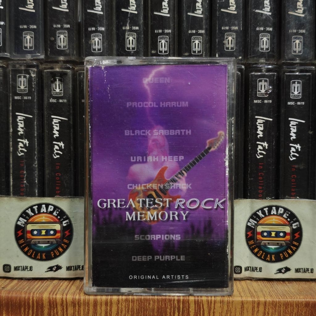 Kaset - Greatest Rock Memory - Kompilasi Barat - Queen, Procol Harum, Black Sabbath, Uriah Heep, Chi