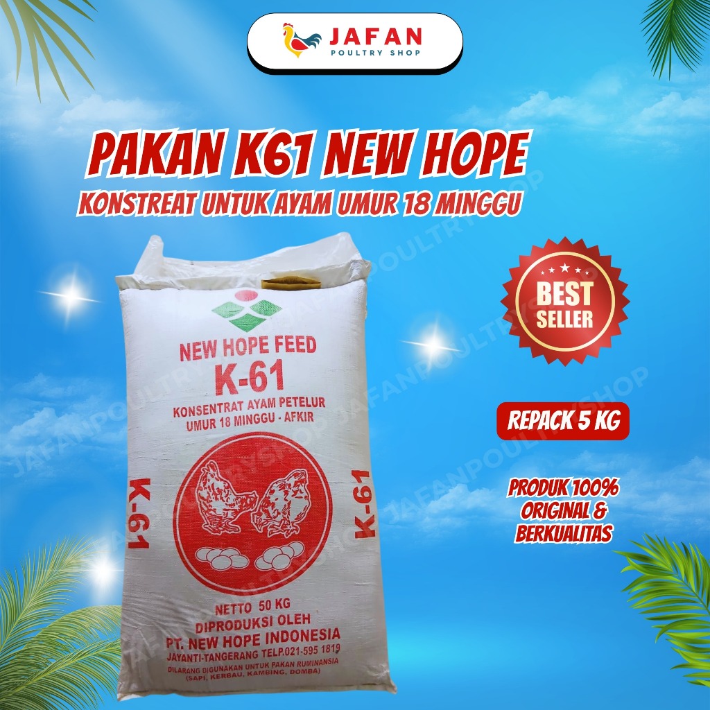 KOSENTRAT K61 5kg PAKAN AYAM PETELUR DAN PAKAN AYAM PEDAGING