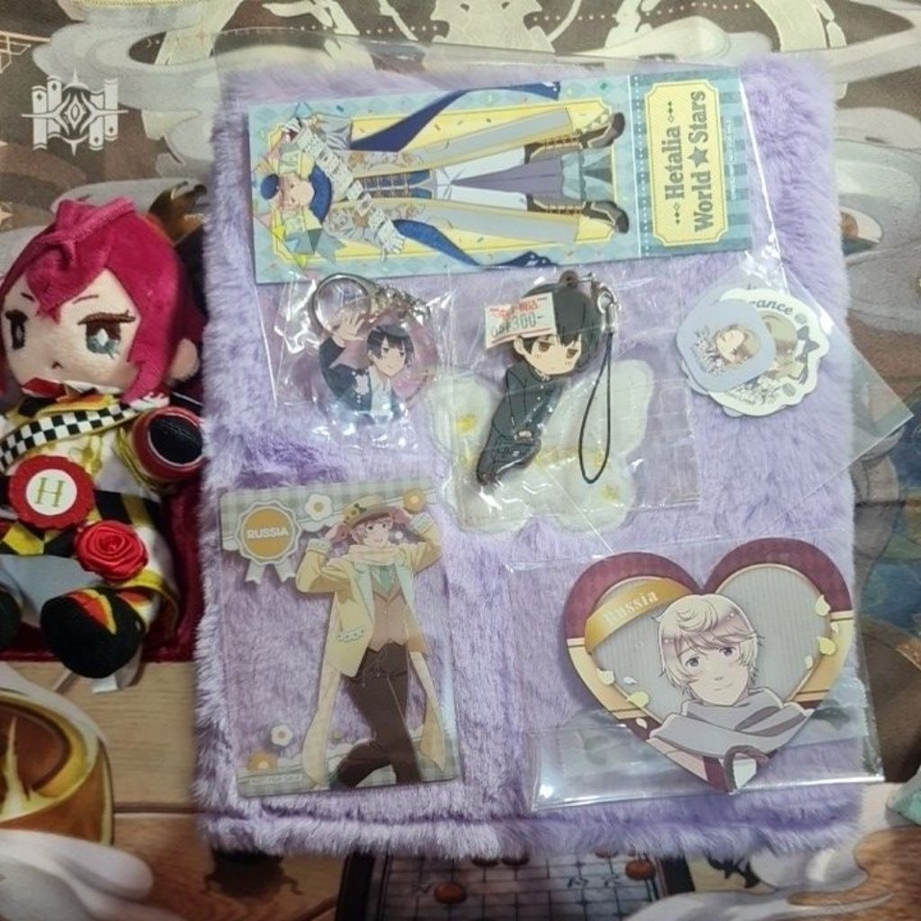 [official] hetalia merch keychain pin plush keychain