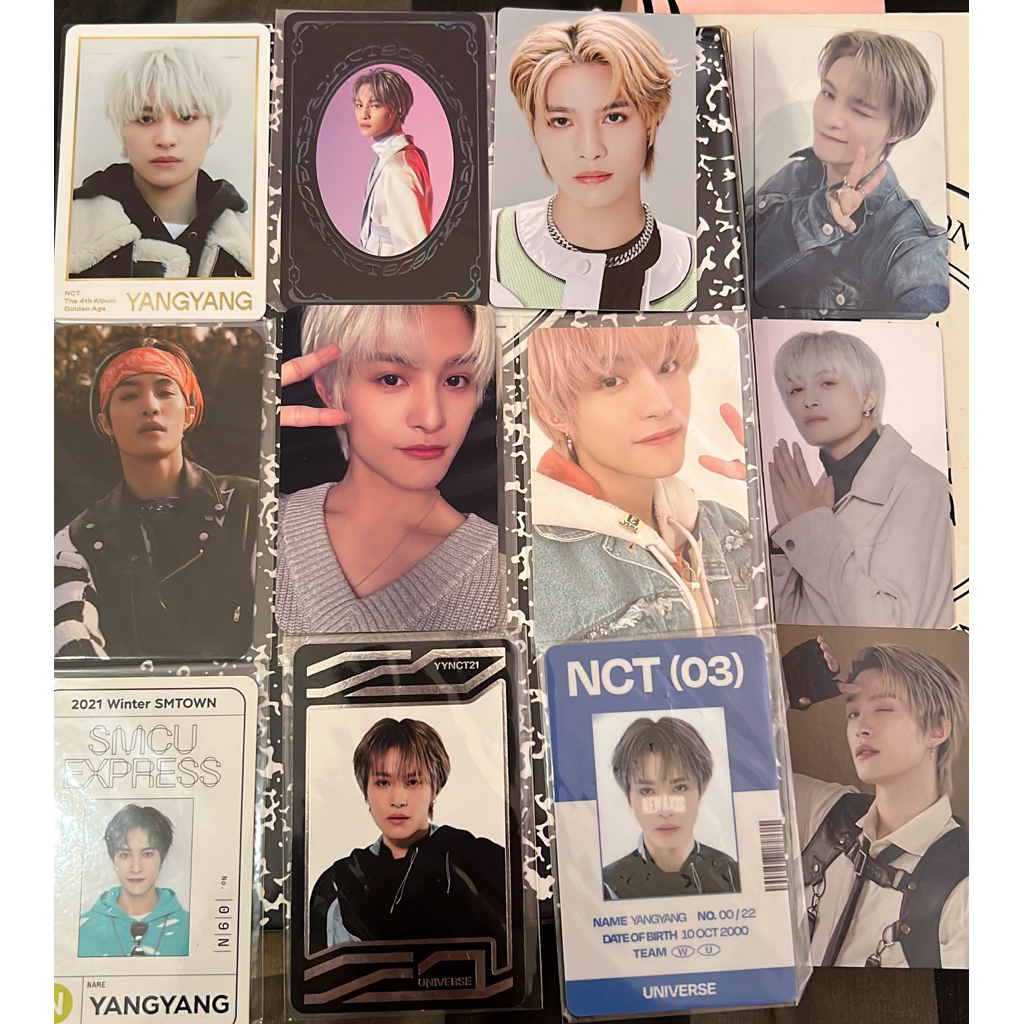 official pc photocard yangyang wayv nct kick back yb gamecard md home binder sanrio universe uc smcu