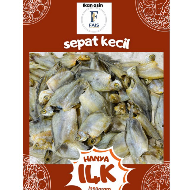 ikan asin sepat kecil segar |  sepat Betok 500 gram -  250gram