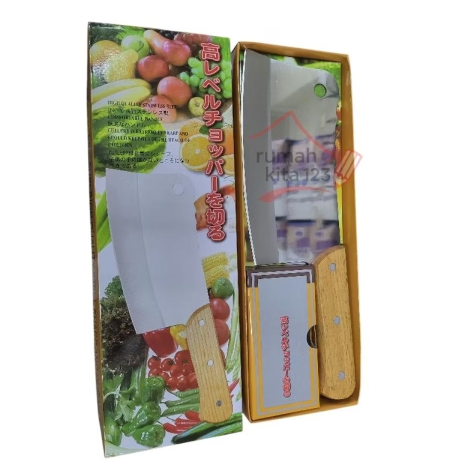 Golok Pisau Daging stainless Tebal Import B-215